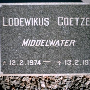 COETZEE Lodewikus 1974-1974
