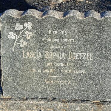 COETZEE Laseia Sophia geb ERASMUS 1910-1941
