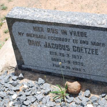 COETZEE Drik Jacobus 1877-1935