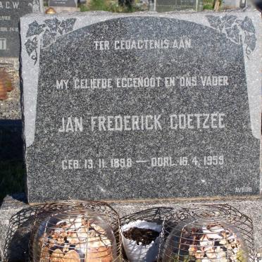 COETZEE Jan Frederick 1898-1959