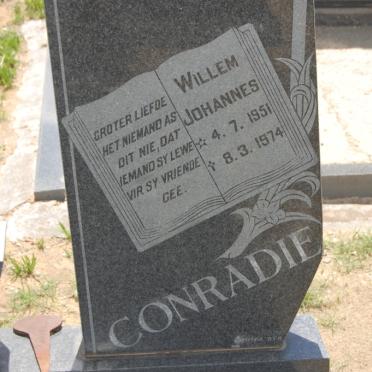 CONRADIE Willem Johannes 1951-1974