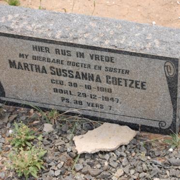 COETZEE Martha Sussanna 1910-1947