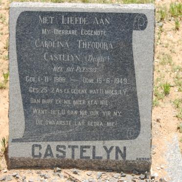 CASTELYN Carolina Theodora nee DU PLESSIS 1908-1949