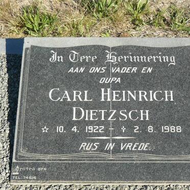 DIETZSCH Carl Heinrich 1922-1988