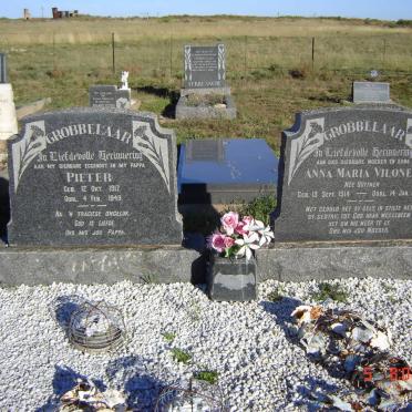 GROBBELAAR Pieter 1917-1949 &amp; Anna Maria Vilonel BUTTNER 1914-1976