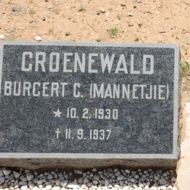 GROENEWALD Burgert C. 1930-1937