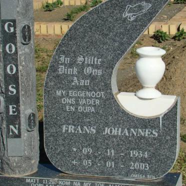 GOOSEN Frans Johannes 1934-2003