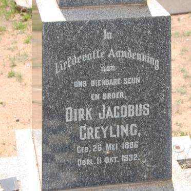 GREYLING Dirk Jacobus 1886-1932