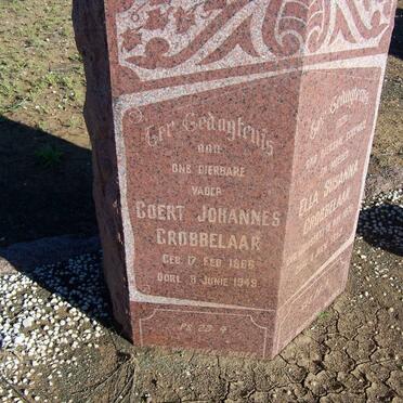 GROBBELAAR Coert Johannes 1866-1949 &amp; Ella Susanna JOUBERT 1876-1942  