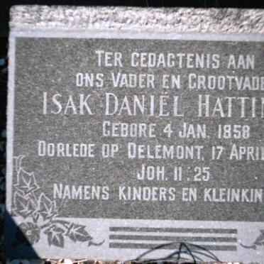 HATTINGH Isak Daniel 1858-1918