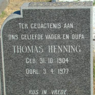 HENNING Thomas 1904-1977