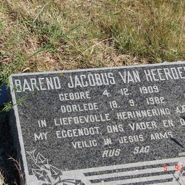 HEERDEN Barend Jacobus, van 1909-1982