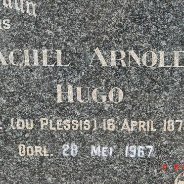 HUGO Rachel Arnolda nee DU PLESSIS 1875-1967