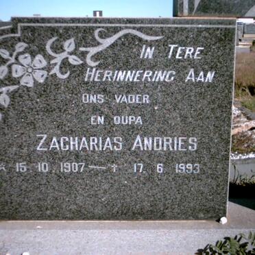 HEFER Zacharias Andries 1907-1993 