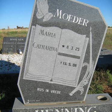 HENNING Maria Catharina 1925-2006