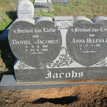 JACOBS Daniel Jacobus 1910-1985 &amp; Anna Helena E. 1917-