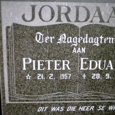 JORDAAN Pieter Eduard 1957-1986