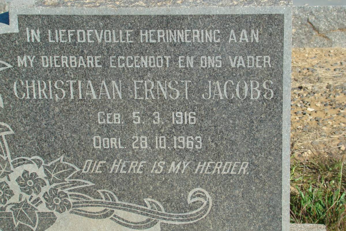 JACOBS Christiaan Ernst 1916-1963