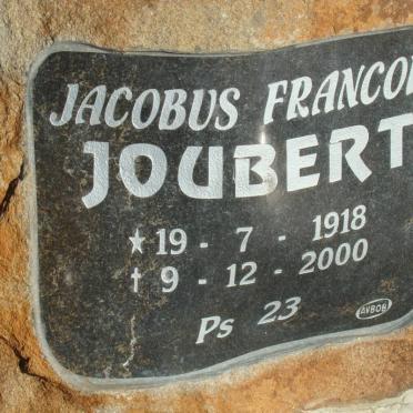 JOUBERT Jacobus Francois 1918-2000