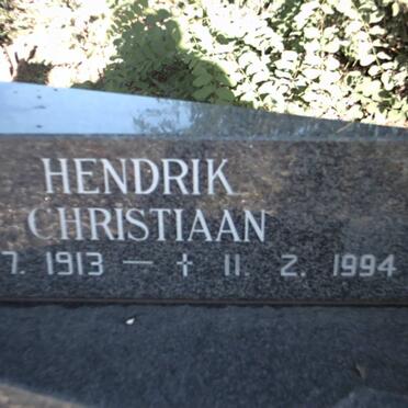 JAGER Hendrik Christiaan, de 1913-1994