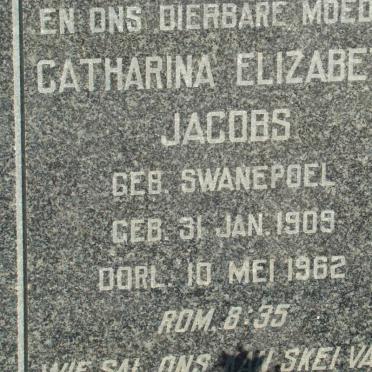 JACOBS Catharina Elizabeth nee SWANEPOEL 1909-1962
