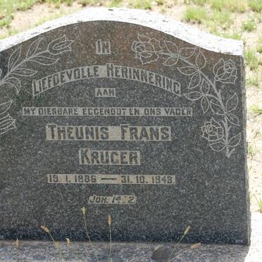 KRUGER Theunis Frans 1886-1948
