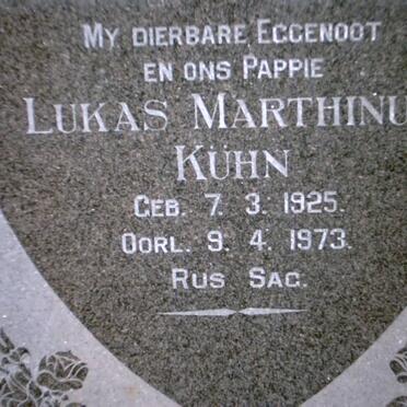 KUHN Lukas Marthinus 1925-1973