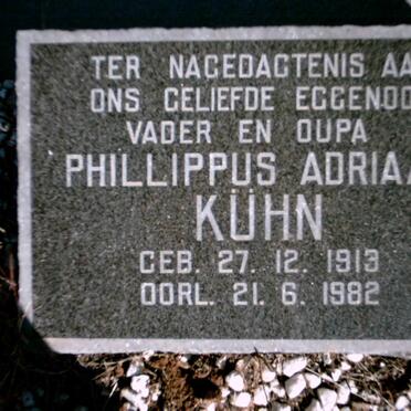 KUHN Phillippus Adriaan 1913-1982