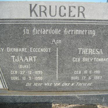 KRUGER Tjaart 1895-1950 &amp; Theresa BREYTENBACH 1901-1987