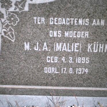 KUHN M.J.A. 1895-1974