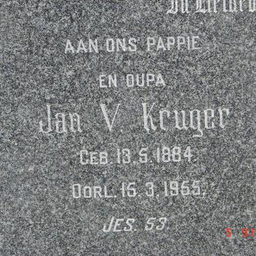 KRUGER Jan V. 1884-1955