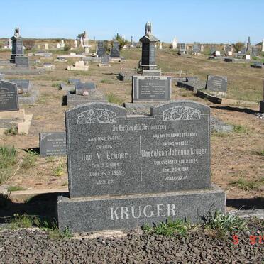 KRUGER Jan V. 1884-1955 &amp; Magdalena Johanna VORSTER 1894-1947