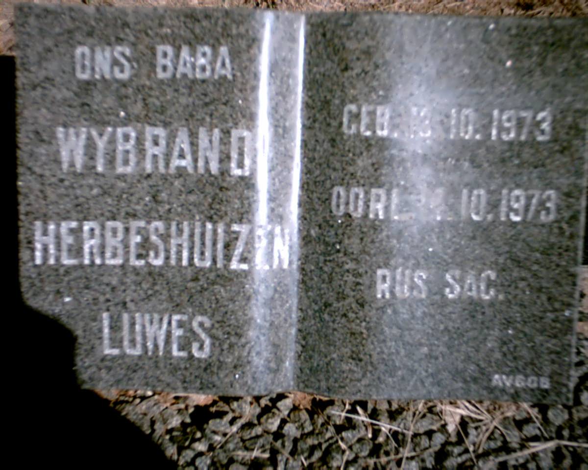 LUWES Wybrand Herbeshuizen 1973-1973