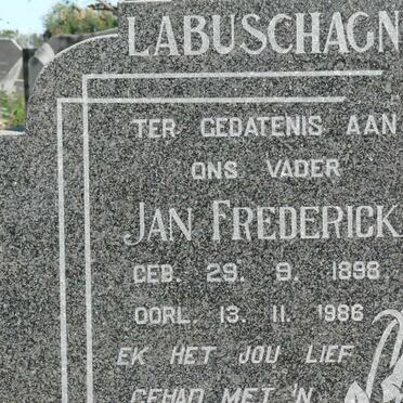 LABUSCHAGNE Jan Frederick 1898-1986