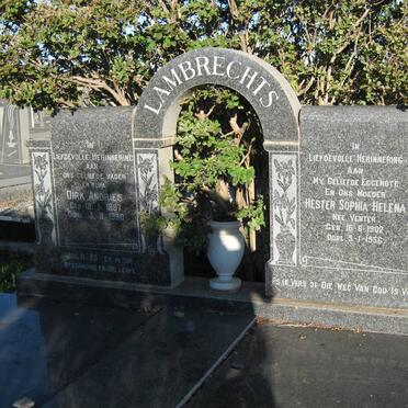 LAMBRECHTS Dirk Andries 1897-1980 &amp; Hester Sophia Helena VENTER 1902-1956