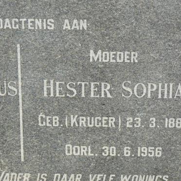 ? Hester Sophia nee KRUGER 1889-1956
