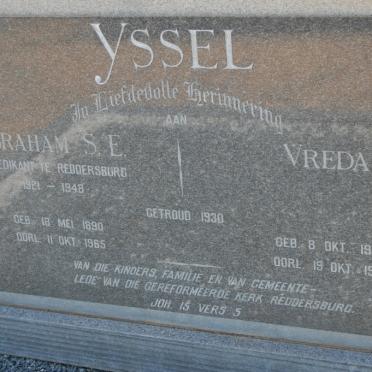 YSSEL Abraham S.E. 1890-1965 &amp; Vreda 1900-1965