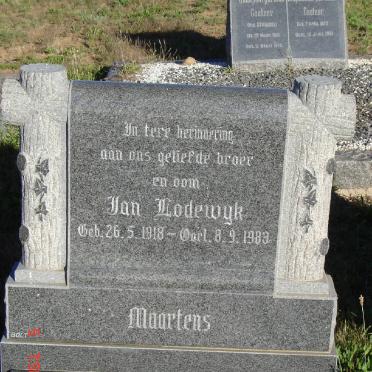 MAARTENS Jan Lodewyk 1918-1980