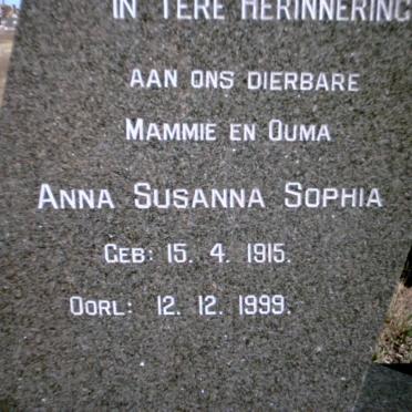 MARAIS Anna Susanna Sophia 1915-1999