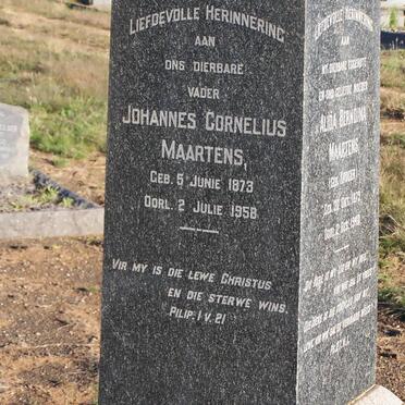MAARTENS Johannes Cornelius 1873-1958