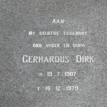 NIEKERK Gerhardus Dirk, van 1907-1979 &amp; Janetta Hendrika  KRUGER 1915-1994
