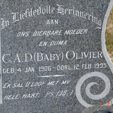 OLIVIER C.A.D. 1906-1995