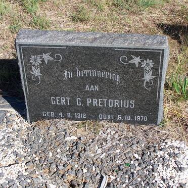 PRETORIUS Gert G. 1912-1970