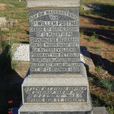 POSTMA Willem 1874-1920