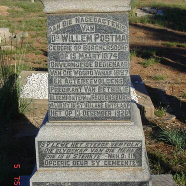 POSTMA Willem 1874-1920