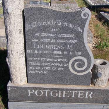 POTGIETER Lourens M. 1906-1966