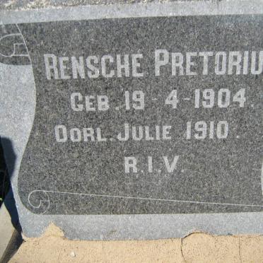 PRETORIUS Rensche 1904-1910