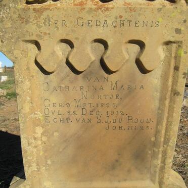PLOOIJ Catharina Maria, du nee NORTJE 1895-1912 