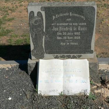 ROUX Jan Hendrik, le 1892-1939