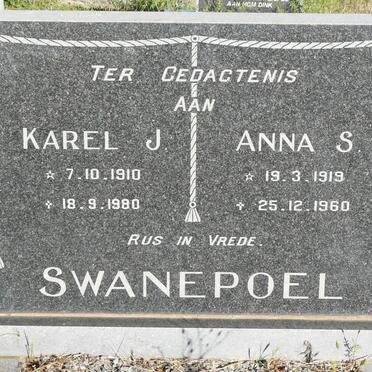 SWANEPOEL Karel J. 1910-1980 &amp; Anna S. 1919-1960